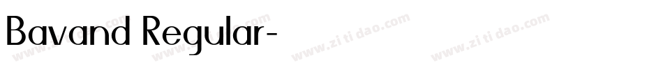 Bavand Regular字体转换